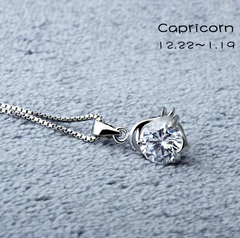 Celeste Zodiac Necklace | 925 Silver & Moissanite
